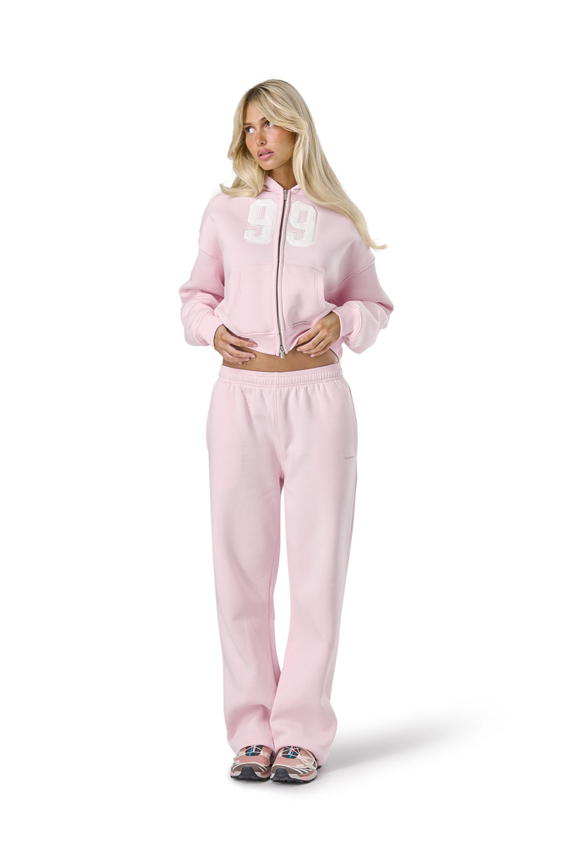 99 Shrunken Zip Hoodie in Bunny