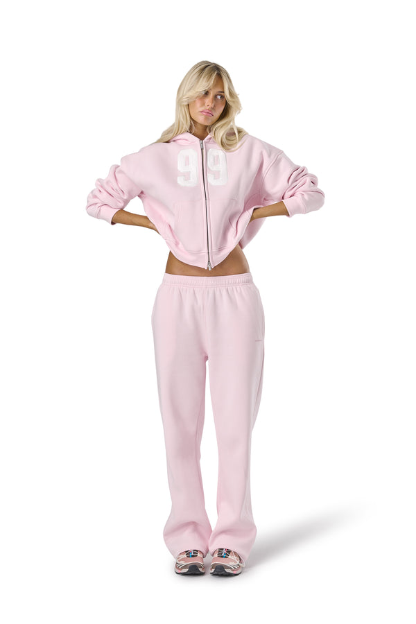 99 Shrunken Zip Hoodie in Bunny