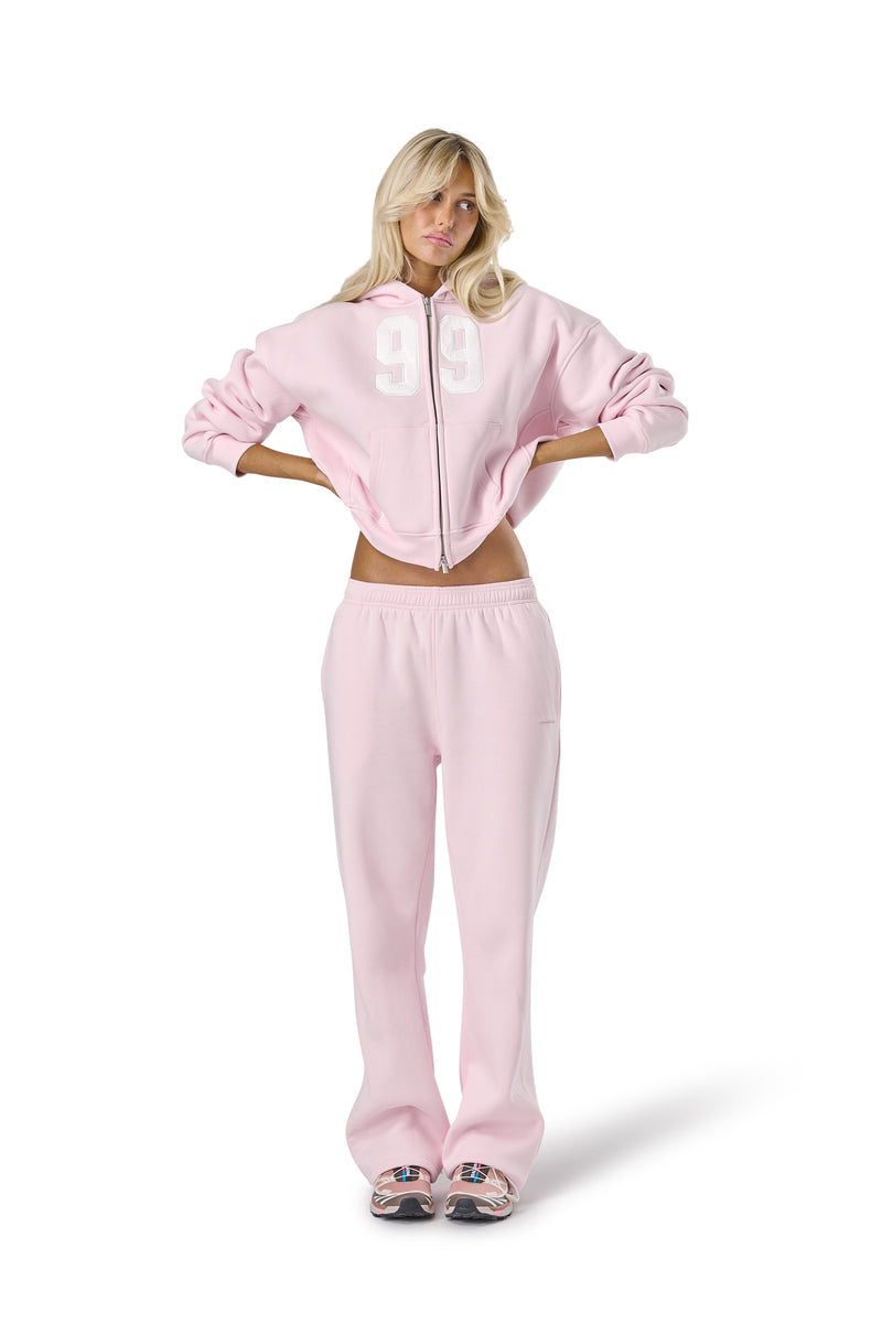 99 Shrunken Zip Hoodie in Bunny